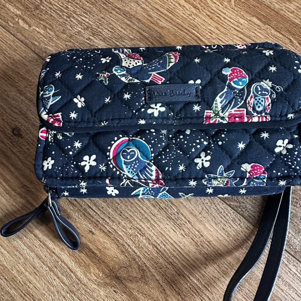 Vera Bradley Midnight Owl Quilted Wristlet